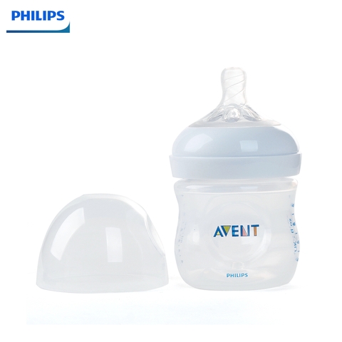 Bình sữa Philips Avent Nature 125ml bằng nhựa, không BPA (SCF690.13)