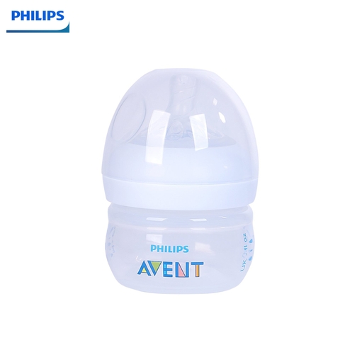 Bình sữa Philips Avent Nature 60ml bằng nhựa, không BPA 0M+ (SCF039.17)