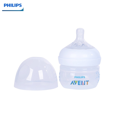 Bình sữa Philips Avent Nature 60ml bằng nhựa, không BPA 0M+ (SCF039.17)