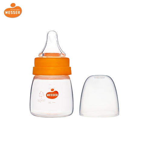 Bình sữa Wesser cổ hẹp nhựa PP 60ml