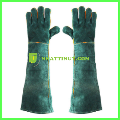 Găng tay da hàn dài
