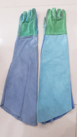Găng tay da hàn dài