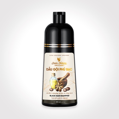 Dầu gội phủ bạc Khoẻ Tự Nhiên Black Hair Shampoo 400ml