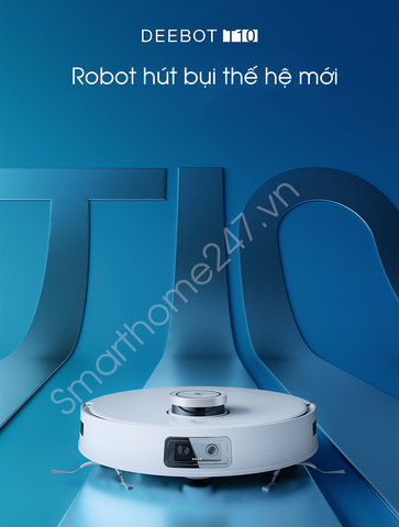 Robot hút bụi lau nhà Ecovacs Deebot T10/T10 Plus tích hợp trợ lý ảo ( Bản quốc tế)