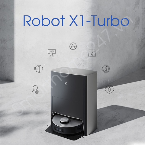 Robot hút bụi lau nhà thông minh Ecovacs Deebot X1 Turbo