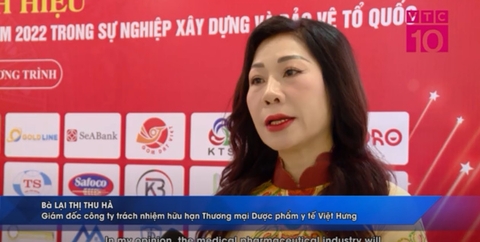 Truyền hình VTC10 - Đưa tin về Bà Lại Thị Thu Hà - Giám đốc VH Medipharm