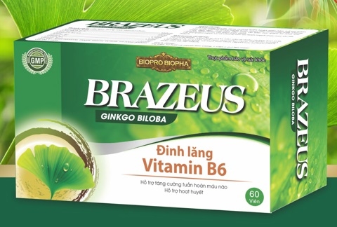 Brazeus hỗ trợ hoạt huyết dưỡng não, tăng cường tuần hoàn máu não