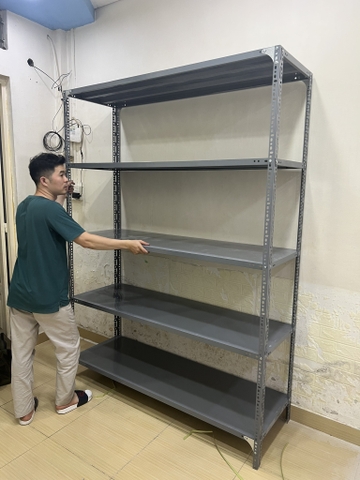 Kệ sắt v lỗ 5 tầng TP6015