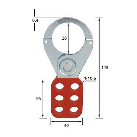 Chốt khóa bằng thép BAN-K02 / Steel Lockout Hasp BAN-K02