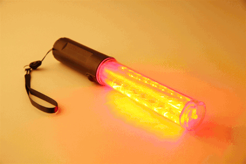 Gậy chỉ huy gắn đèn 26cm - Đèn tính hiệu 1 màu đỏ sx tại china