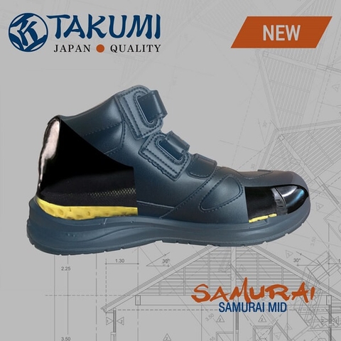 Giày Bảo Hộ Chống Đinh Samurai Mid Cổ Cao