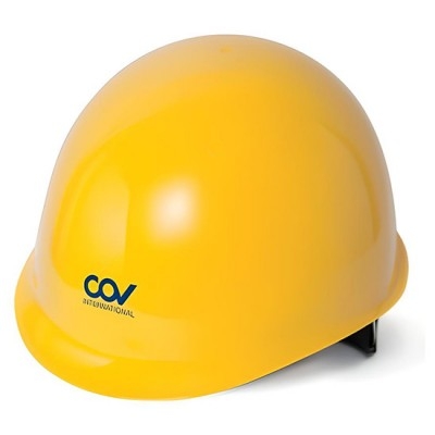 Nón bảo hộ tròn trơn có xốp và núm xoay COV-HF-007