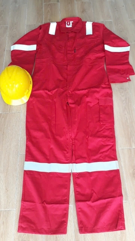 Bộ áo liền quần chống cháy chậm Tarasafe Ấn Độ 260sgm 100% Flame Retardant Cotton