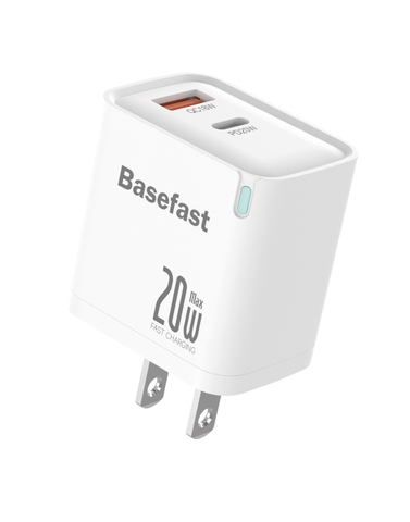 Củ sạc nhanh 20W 2 cổng Gan Basefast B24