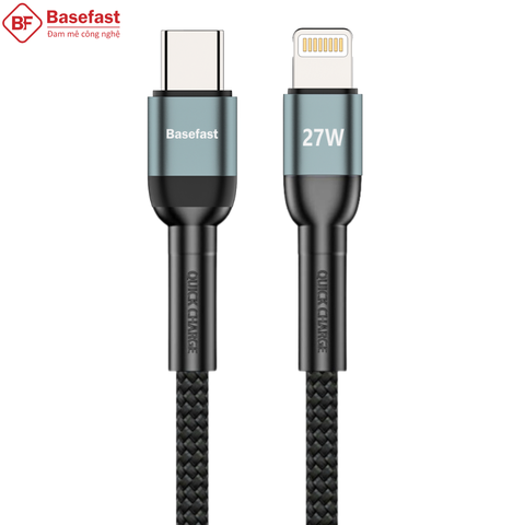 Dây sạc bọc dù PD27W cho Apple - Basefast CS16 (1M/2M)