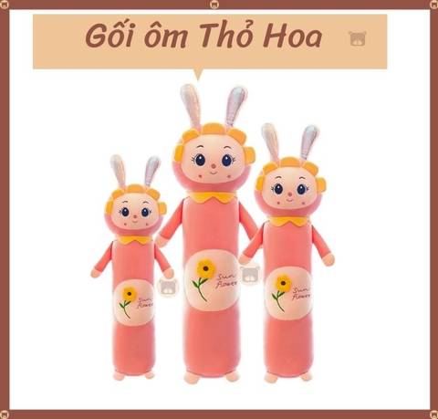 Gối Ôm Thỏ Hoa