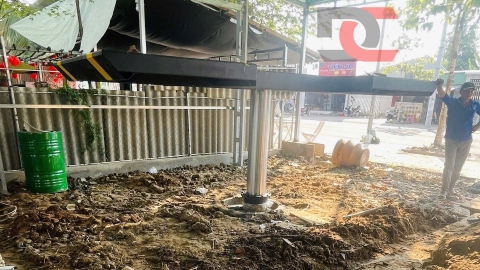 Lắp đặt bộ cầu nâng 1 trụ Ấn Độ tại Hiếu Thành, Vũng Liêm, Vĩnh Long