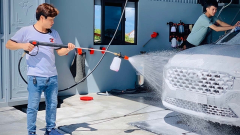 QUY TRÌNH RỬA XE TIÊU CHUẨN