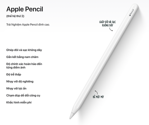 Apple Pencil 2 - Bút cảm ứng cho iPad