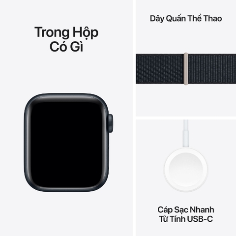 Apple Watch SE 2023 GPS - Mặt nhôm - Dây Sport Loop