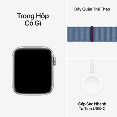 Apple Watch SE 2023 GPS - Mặt nhôm - Dây Sport Loop