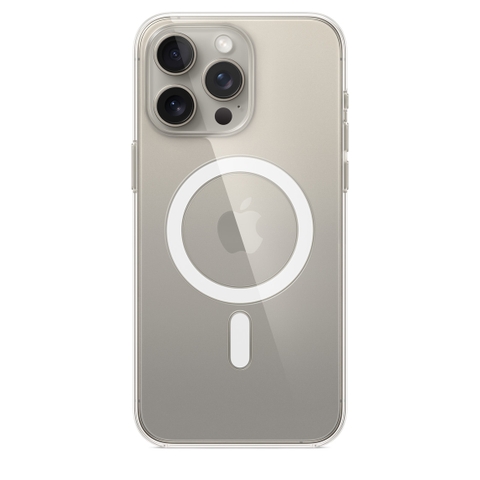 Ốp lưng MagSafe cho iPhone 15 Pro Max Clear Case chính hãng Apple