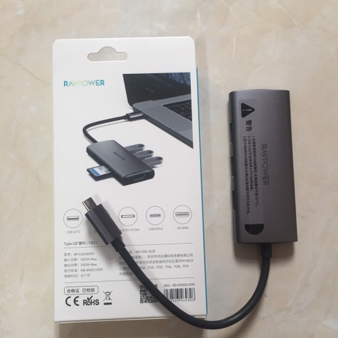 Cổng Chuyển Hub 7 in 1 RAVPower cho Mac, iPad, Laptop