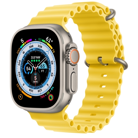 Apple Watch Ultra 49mm Titanium Case với dây Ocean Band