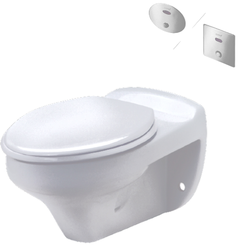 C45017 / CT4802AC  / CT483AC - Bồn cầu treo tường, không két nước, van tự động và van ấn (âm tường)  COTTO AMANDA