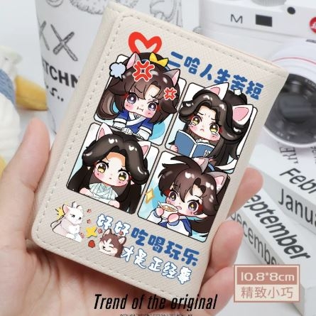 Ví Husky và sư tôn mèo trắng Mẫu 1