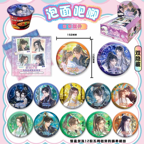 Huy hiệu Husky và sư tôn mèo trắng 15cm ngẫu nhiên