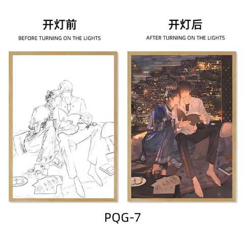 Tranh phát sáng Tình cổ Mẫu 2