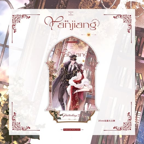 Standee Mang súng đi tuần chính hãng Mẫu 1