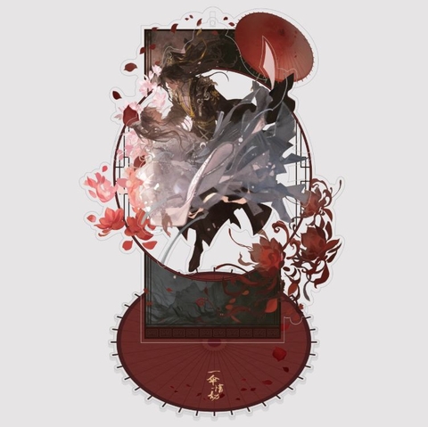 Standee Husky và sư tôn mèo trắng của hắn chính hãng Mẫu 37