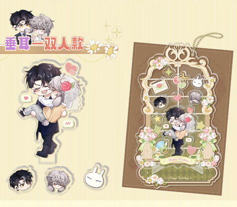 Standee Chấp sự thỏ tai cụp chính hãng Mẫu 3