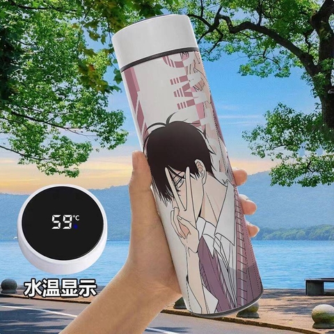 Bình giữ nhiệt Đêm bên làn nước có thể đo nhiệt độ Mẫu 2