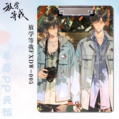 Kẹp tài liệu Tan học đợi tôi Mẫu 6