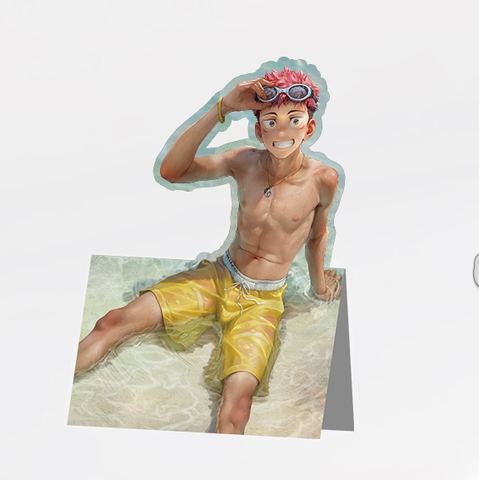 Standee giấy Jujutsu Kaisen - Itatori răm Mẫu 5