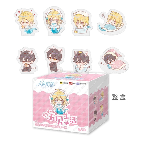 Hộp mù gạch Arcylic Nhân ngư rơi xuống chính hãng Mẫu 2