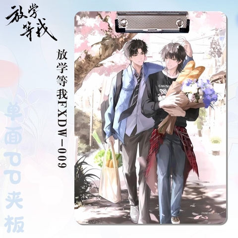 Kẹp tài liệu Tan học đợi tôi Mẫu 3