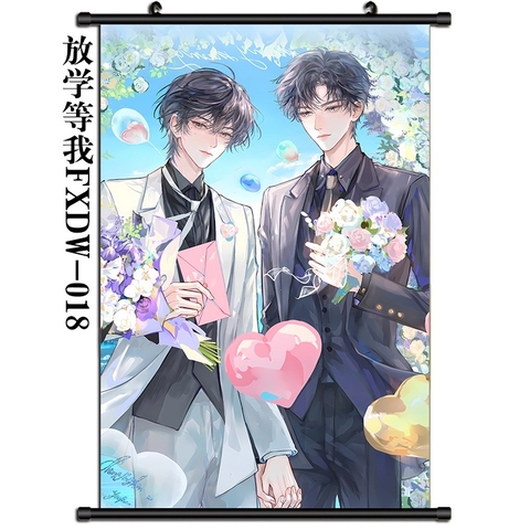 Tranh treo tường 40*60cm Tan học đợi tôi Mẫu 3