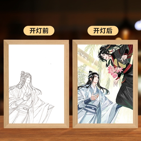 Tranh đèn Ma đạo tổ sư 17*21cm Mẫu 1