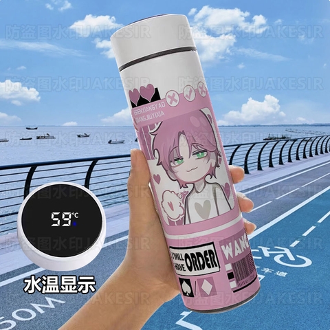 Bình giữ nhiệt Tôi muốn làm một kẻ đại xấu xa có thể đo nhiệt độ Mẫu 1