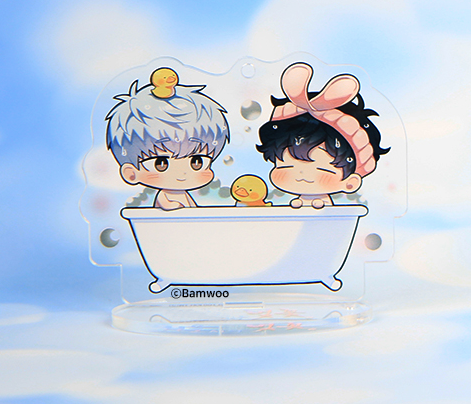 Standee Mùa xuân hoa nở mẫu nhà tắm lẻ nhân vật