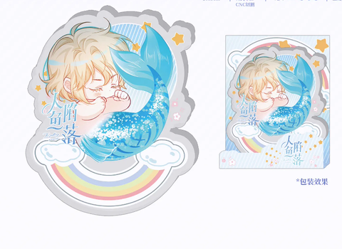 Bập bênh Arcylic Nhân ngư rơi xuống chính hãng Mẫu 2