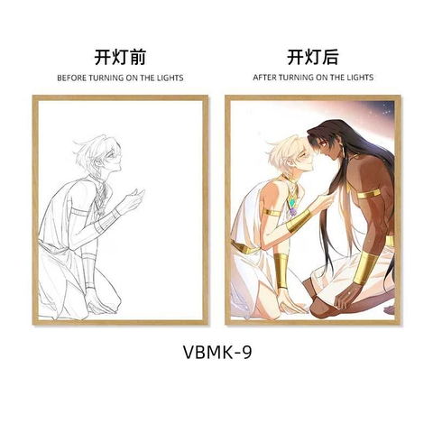 Tranh đèn Led 3D Chiếu Ánh Sáng Tạm biệt quốc vương của tôi (kích thước 17.7*24cm) Mẫu 2