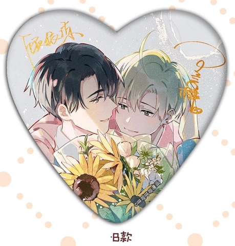 Huy hiệu trái tim Tôi ship đối thủ X tôi - Mẫu B (HÀNG CHÍNH HÃNG)