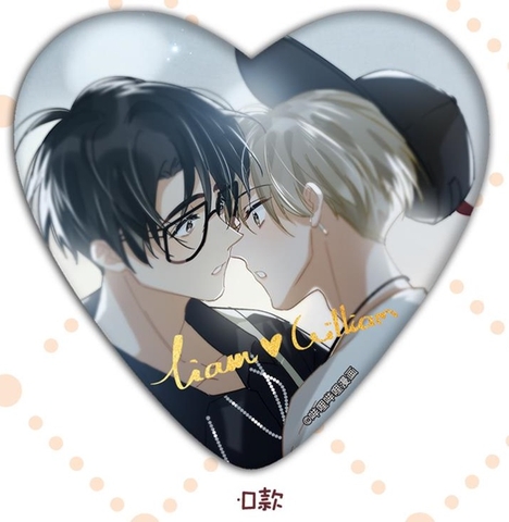 Huy hiệu trái tim Tôi ship đối thủ X tôi - Mẫu D (HÀNG CHÍNH HÃNG)