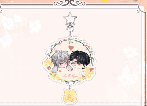 Móc khóa Chấp sự thỏ tai cụp chính hãng - Mẫu 1