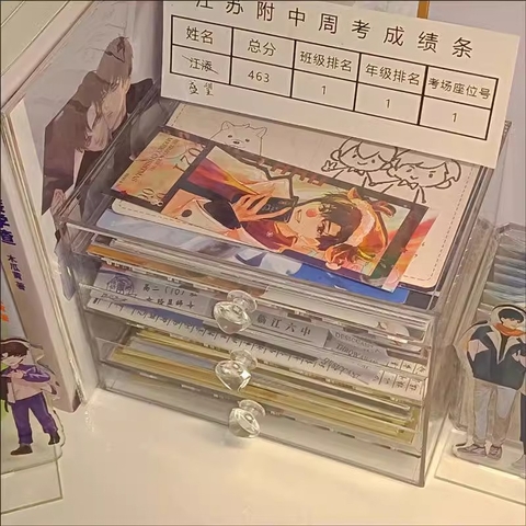 Hộp trưng bày theo ngăn 3 lớp